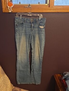 jcpenney Women's Light Blue Straight-Leg Jeans